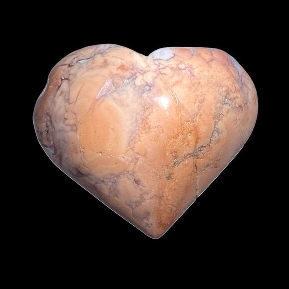 Pink Agate Crystal Heart Carving (#3) - Picture 10 of 10